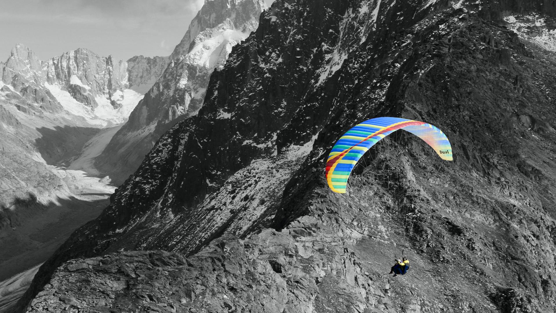 chamonix paragliding - plan de l'aiguille