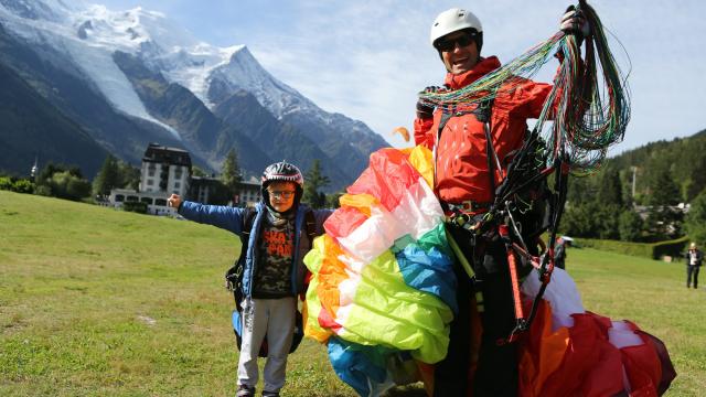 parapente chamonix Planpraz