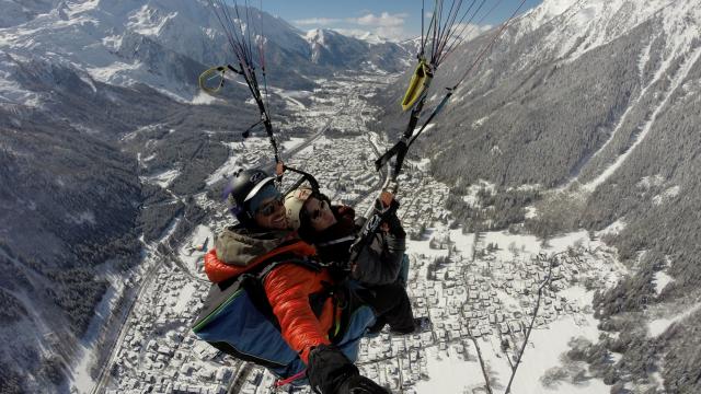 parapente chamonix Planpraz