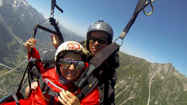 parapente chamonix Planpraz