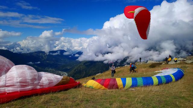 parapente chamonix - Plan de l’Aiguille