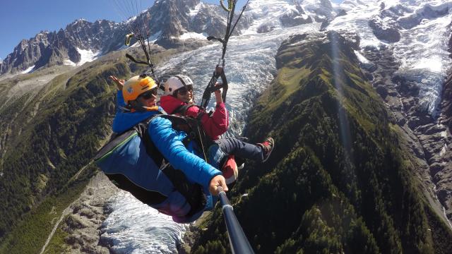 parapente chamonix - Plan de l’Aiguille